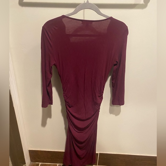 Burgundy Midi Dress - Picture 2 of 2